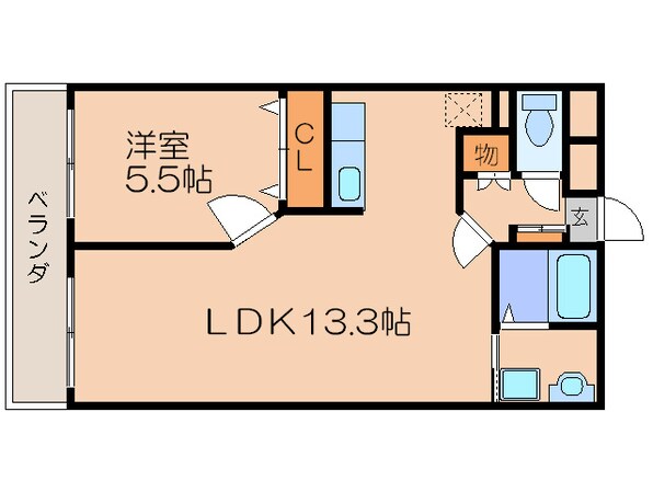 レジデンス河村の物件間取画像